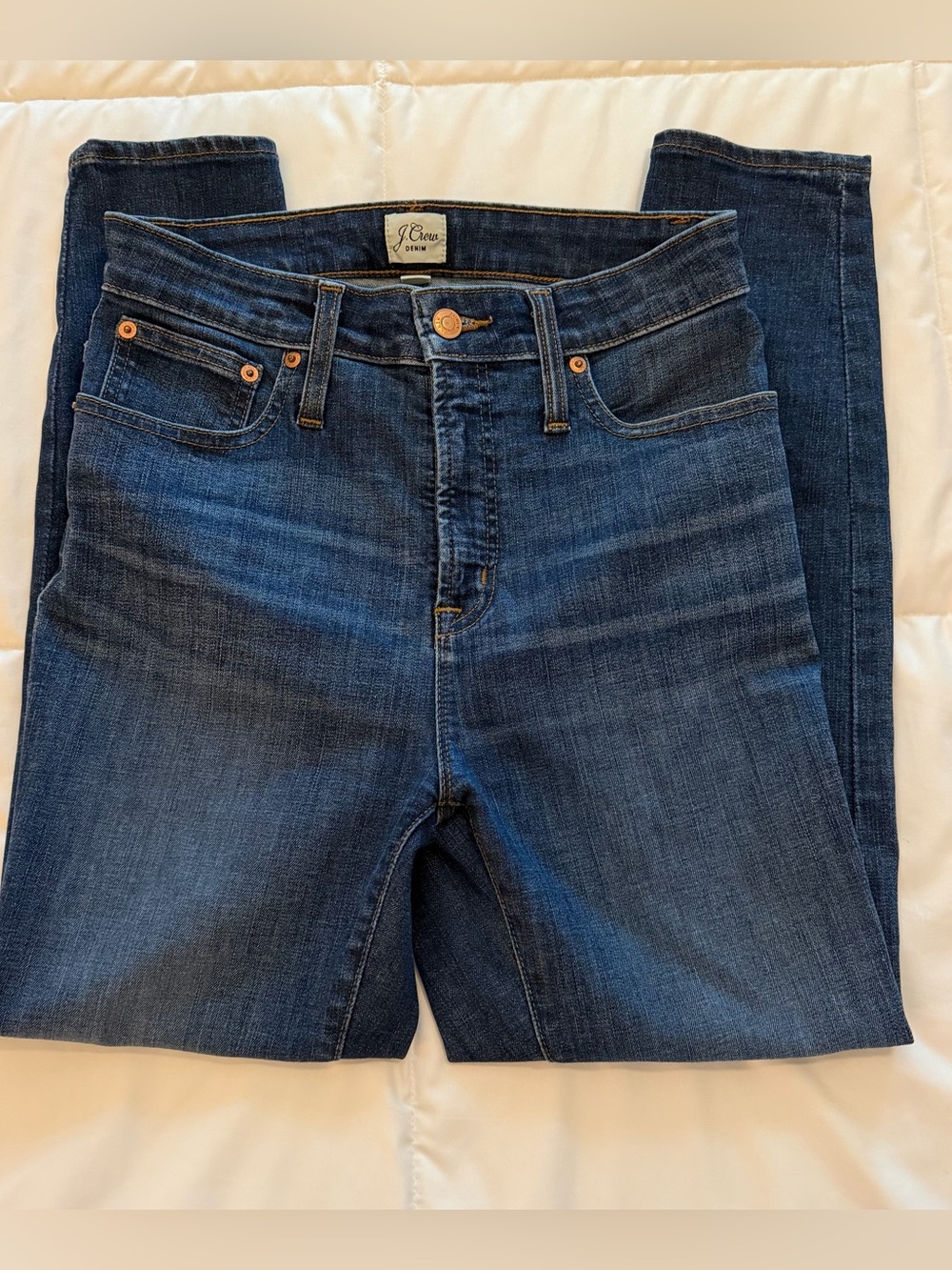 J. Crew Indigo Blue Curvy Toothpick Jeans